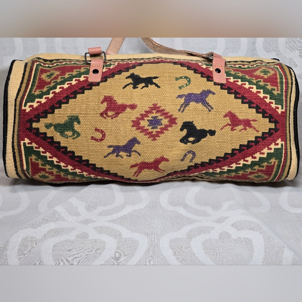 Southwest Style Canvas Handbag
